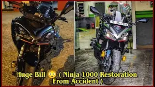 Total Repair Cost Of Our Ninja 1000SX After Accident 🙏🏻 - Huge Bill 😕 | Dracky | Enowaytion Plus