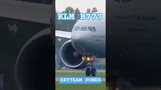INSANE Close-Up 🤯 KLM B777 SkyTeam &ldquo;Amboseli&rdquo; Takeoff | PH-BVD