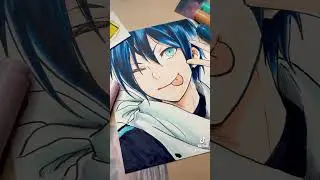 Drawing Yato of Noragami ⭐️ Part 2 #shorts #anime #art tiktok storytime