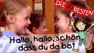 👩🏼 Hallo, hallo sch&ouml;n, dass du da bist - Singen, Tanzen und Bewegen || Kinderlieder