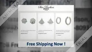 White Gold Diamond Stud Earrings NJ