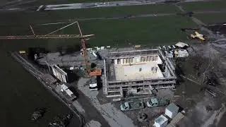 Neubau Betriebsgeb&auml;ude Flugplatz Sch&auml;nis