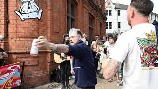 Beer Throwing Skills Are Next Level Outside Oasis Cardiff Show