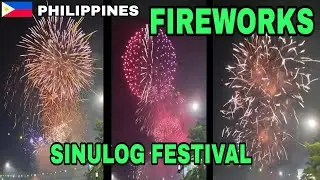 Fireworks Sinulog festival Cebu city fiesta