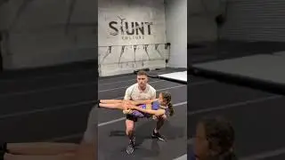 This was her 4th lesson 😲 #cheer #shorts #stunt #partnerstunt #short #stunting #cheerleader