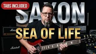 How to play SEA OF LIFE by SAXON Guitar Lesson + Tabs & Video