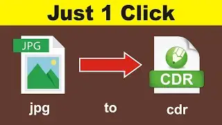 How to Convert jpg to cdr Format in Coreldraw 9.0 (2020)