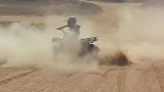 Donuts on yamaha Grizzly 80