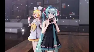 【VOCALOID MMD／4K／60FPS】Hatsune Miku & Kagamine Rin【CALL ME CALL ME】