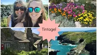 TINTAGEL, ST MATERIANA'S CHURCH, KING ARTHURS CASTLE AND MERLINS CAVE
