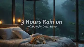 Rain on Glass All Night | Calm Sleep Environment