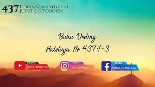 Buku Doding Haleluya No 437:1+3 | Borit do Tongon | Panduan Bernyanyi