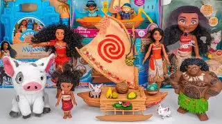 Unboxing Coolest Disney Moana Toys | NEW Moana's Canoe Toys Collection | Adventure Canoe Playset