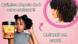 Apliquei BOTOX no meu cabelo crespo em casa | Lola vintage girls creme alisante
