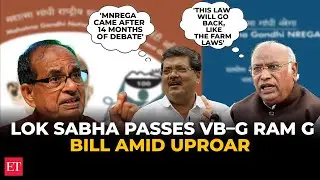 Lok Sabha passes VB&ndash;G RAM G Bill 2025, sparks political clash over rural job guarantee rights