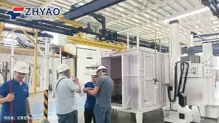 Powder slide rack line #powdercoating