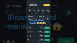binance cloud mining kuch dino ma lahko dollars 300000$ #binance  #binancecloudmining #bitcoinlive