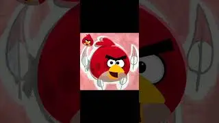 Red&rsquo;s Mighty Feathers 10th Anniversary - Angry Birds fan art | Speedpaint #shorts