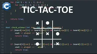 Build TIC TAC TOE in C++! (Beginner Project)
