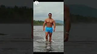 Waves of Power, Steps of Strength &mdash; Ali Bilal 💪🏖️ #youtubeshorts #shorts