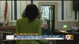 Embattled judge Tracie Hunter lashes out in court