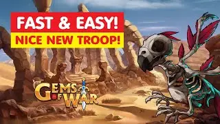 Gems of War Bounty! NICE New Troop! Best Guide & Gameplay Team Strategy?