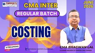CMA INTER COSTING I MATERIAL I JUNE 2026 I 31-12-2025