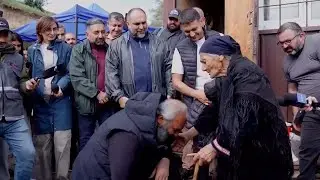 Armenians march on capital over Azerbaijan land transfer, as affected villagers resign themselves