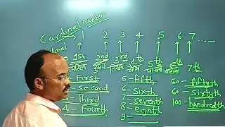 English - cardinal ordinal numbers क्रम वाचक संख्या #number #scholarship