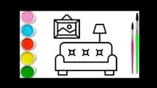 How To Draw Sofa 🛋️ Step By Step Sofa Drawing Easy|how to draw sofa|Sofa Drawing Tutorial|sofa kids
