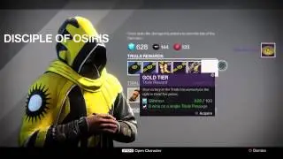 Trials of Osiris gold rewards week 2 (hunter)