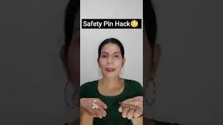 Safety Pin Hair Clip Hack😳 #viral #shortvideo #youtube #hairaccessories #blushwithshubha #style