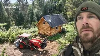 Bathroom Addition Pt.1, Fixing Tractor, Driveway |EP71| Log Cabin Build on Off-Grid Homestead
