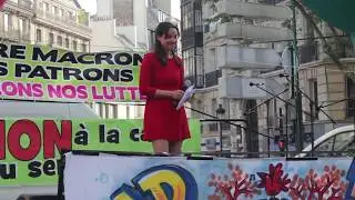 Audrey Vernon rend un hommage émouvant aux cheminots et à Edouard Postal
