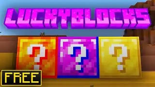 Lucky Block Addon (MCPE) Bedrock Edition БЕСПЛАТНЫЙ аддон