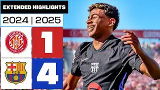 La EXHIBICI&Oacute;N de LAMINE YAMAL en Montilivi | GIRONA FC 1-4 FC BARCELONA 2024/25