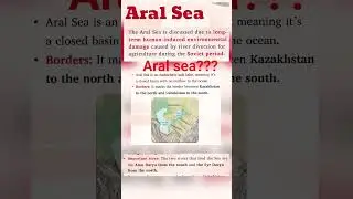 Aral Sea #upsc#news #ssc #currentaffairs