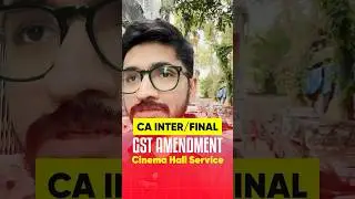 Day 14 - GST Amendment Series for CA Inter/Final #shorts