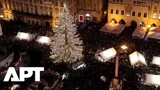Prague Unveils Its Christmas Market as Thousands Gather Around Iconic 15m Tree | APT