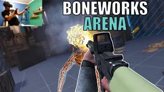 Trying Out The ARENA - Boneworks VR Part 19
