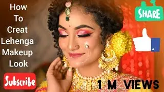 how to create makeup for lehenga look । lehenga makeup। lehenga makeup look for wedding।