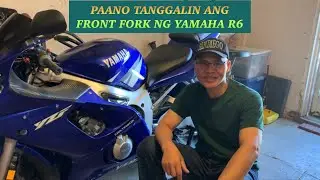EP87 HOW TO REMOVE FRONT FORK FOR YAMAHA R6 2002