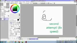 first time using paint tool sai with touchpad