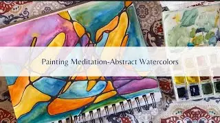 Easy Art Meditation Using Watercolors - Relaxing - Real Time Tutorial - Neurographic Art