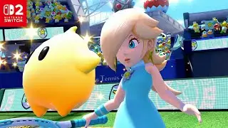 Rosalina Peach Vs. Dry Bowser Bowser - Mario Tennis Aces ⁴ᴷ Switch 2