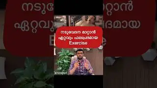 നടുവേദന പൂർണമായി മാറ്റാനുള്ള വ്യായാമങ്ങൾ | Exercises to relieve Back Pain (speak with Dr First)