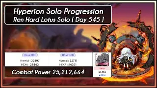[GMS Hyperion] Ren Hard Lotus Solo (Day 545 Solo Progression)