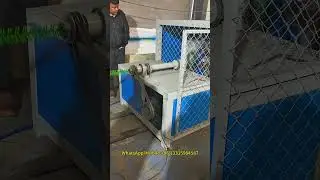Plastic wire forming machine | Fully-automatic Grass chain link fence machine #grass #plastic
