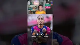 El Barcelona arrolla 7-0 #futbol #fcbarcelona #ubietoo #laliga #valladolid #shortvideos