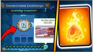 12-0 SNOWSTORM CHALLENGE | CLASH ROYALE | BEST SNOWSTORM CHALLENGE DECK!